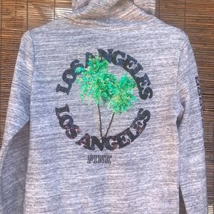 Pink Victoria’s Secret Sequence Zip Up Hoody